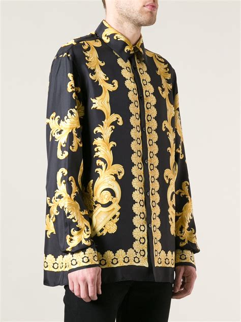 versace collection men& 39|versace collection men shirt black.